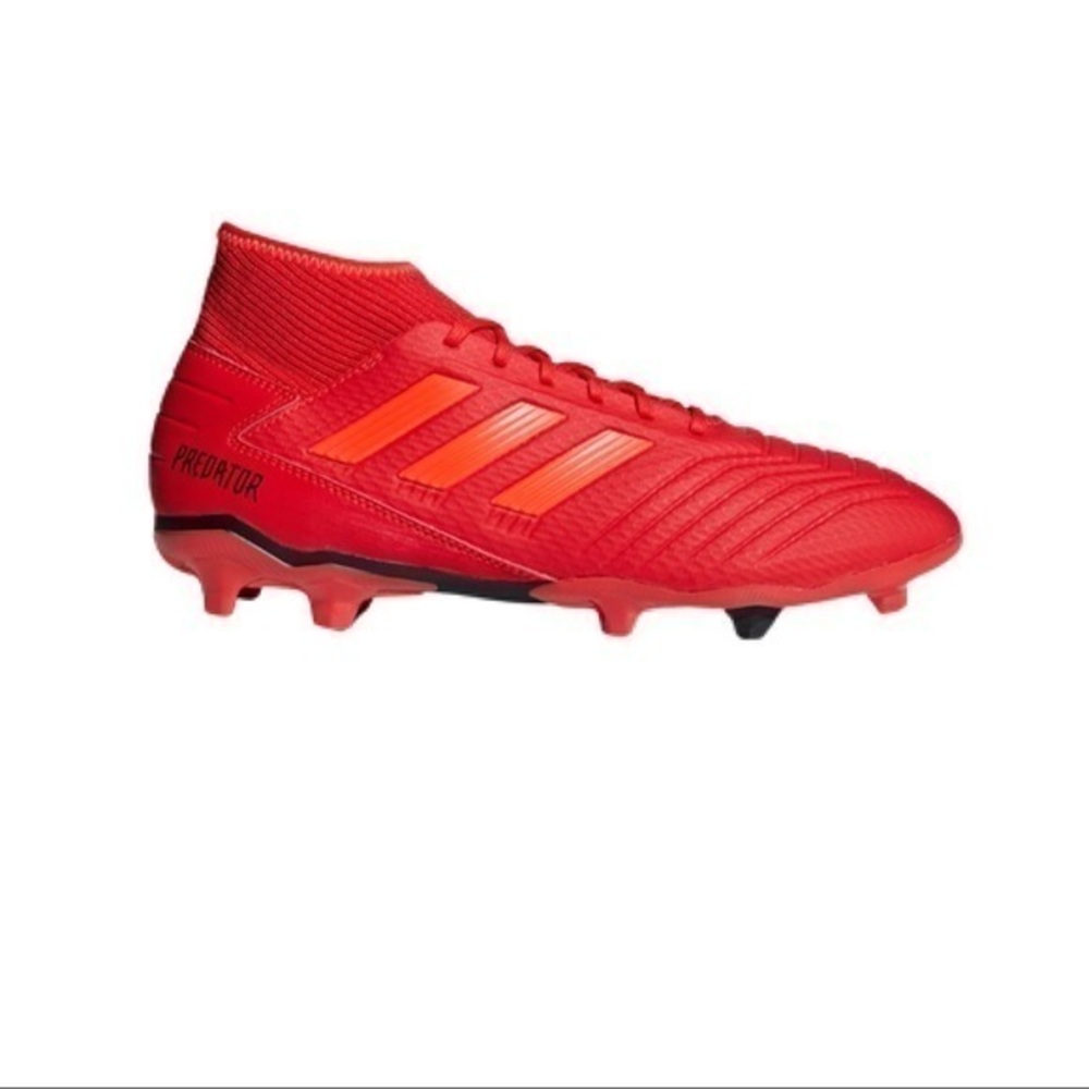 Addidas Red and Orange Predator 19.3 Cleats